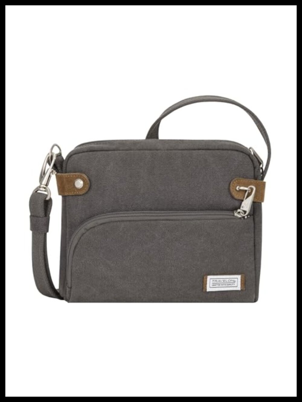Anti-Theft Crossbody Bag Cotton Canvas Suede Slash-Resistant RFID Travel